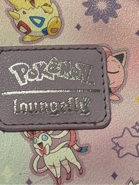 Loungefly Lavender Pokémon Mini Bag with Pastel Pokémon Print